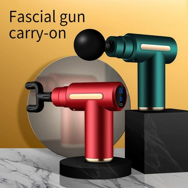 Alt view image 7 of 10 - SOEWIOU Mini Electric Fascia Gun, USB Rechargeable Muscle Massager, Portable Deep Tissue Massage Gun for Muscle Relief & Relaxation