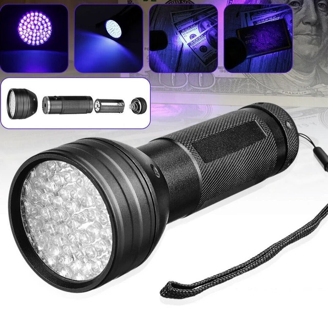 Alt view image 7 of 10 - SOEWIOU 51 LED UV Black Light Flashlight, Ultraviolet Scorpion Detector, Portable UV Flashlight for Money Check, Anti-Counterfeiting, Resin Curing and Stain Detection
