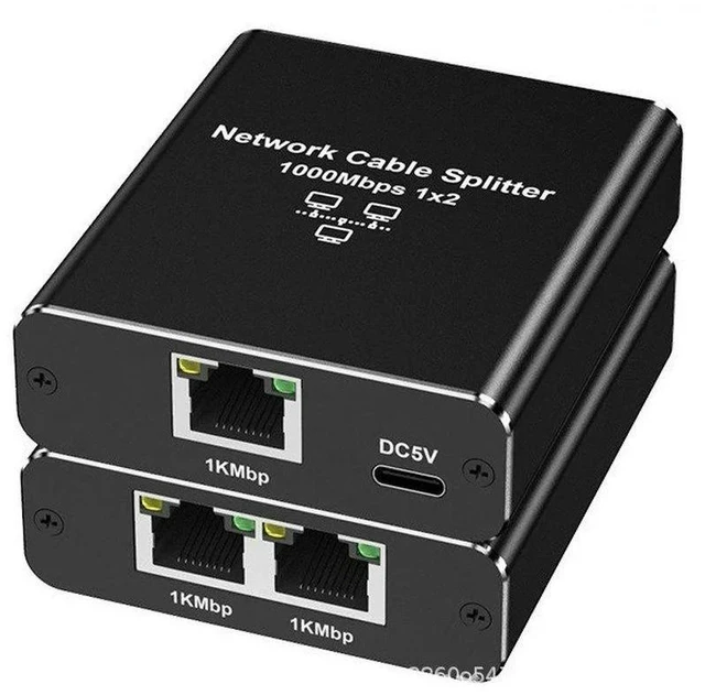 Alt view image 4 of 6 - SOEWIOU Gigabit Ethernet Splitter, RJ45 Network Adapter 1 In 2 / 1 In 3 / 1 In 4 Port Full Gigabit LAN Cable Distributor for Home Office Router