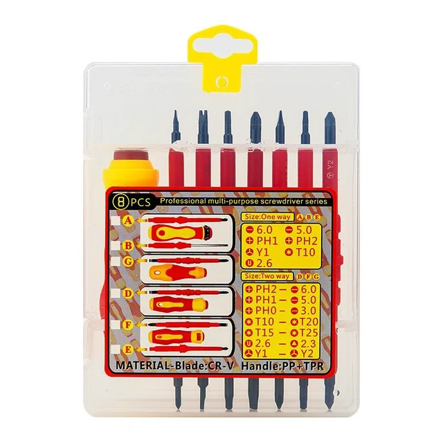 Alt view image 6 of 6 - SOEWIOU Insulated Electrician Screwdriver Set, Chrome Vanadium Steel Blackened Hardened Magnetic Screwdriver Bits, High Magnetism Non-Slip Repair Screwdriver Kit for Electrical Maintenance