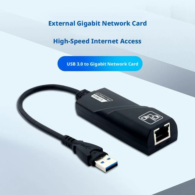 Alt view image 6 of 11 - SOEWIOU USB-C to RJ45 Gigabit Ethernet Adapter, Type-C to LAN Network Converter, Plug & Play for Laptop & Tablet