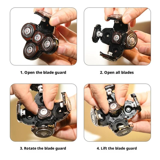 Alt view image 5 of 5 - SOEWIOU Replacement Blades for Bald Head Shavers, Wholesale 5/6/7/8/9 Blade Heads, Shaver Accessories