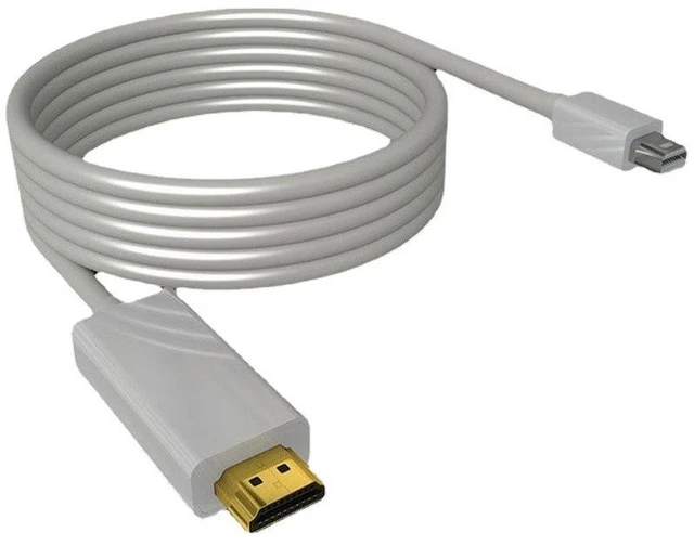 Alt view image 6 of 6 - SOEWIOU Mini DP to HDMI Cable 4K, Thunderbolt to HDMI Adapter for Laptop PC TV Monitor Projector
