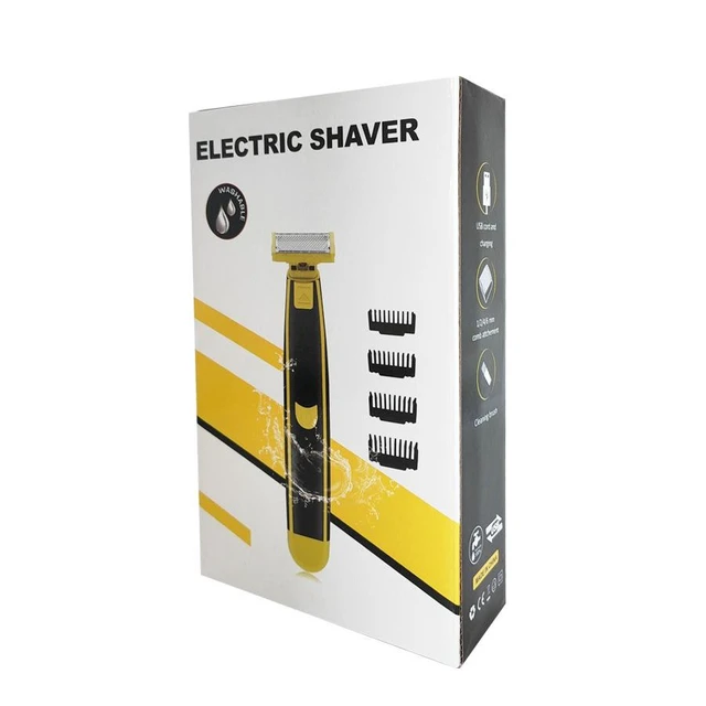 Alt view image 12 of 12 - SOEWIOU Men's Electric Hair Trimmer, USB Rechargeable Whole Body Washable Shaver for Body, Legs & Face