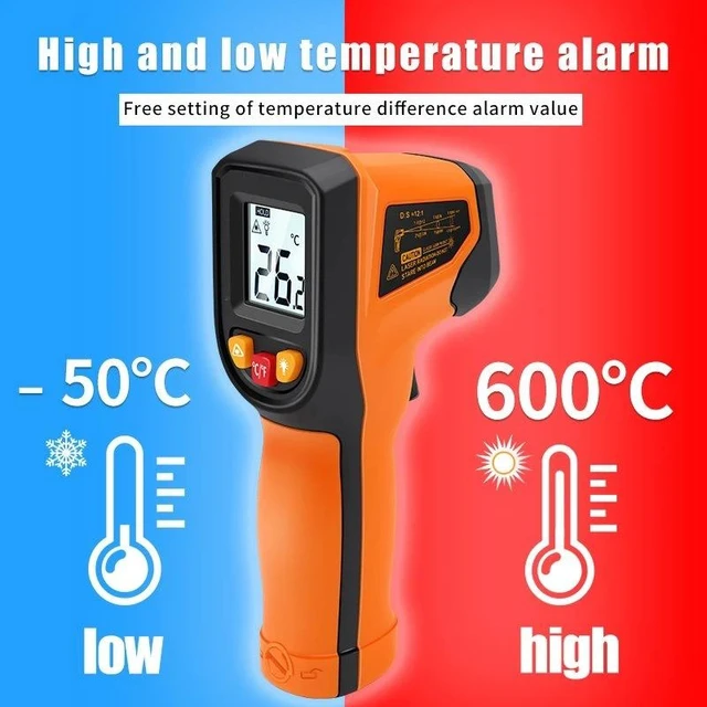 Alt view image 8 of 12 - SOEWIOU NJTY T600 & T600A Non-Contact Infrared Thermometer, Digital IR Temperature Gun
