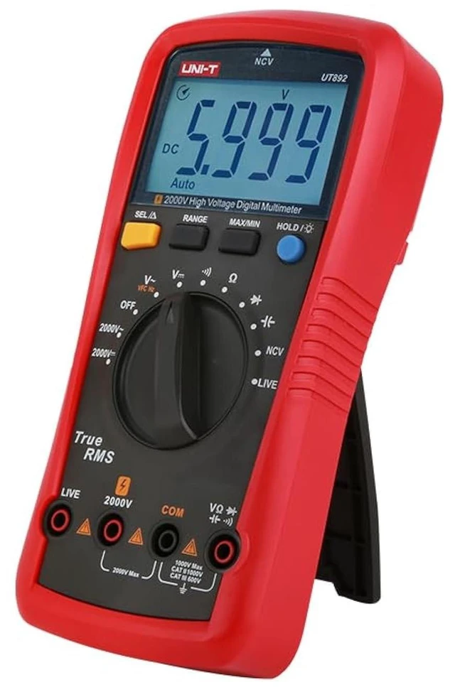 Alt view image 8 of 14 - Multimeter clamp Meter UT892 2000V High Voltage Digital Multimeter for Mine AC DC Voltmeter True RMS Capacitor Tester Frequency Meter(UT892)