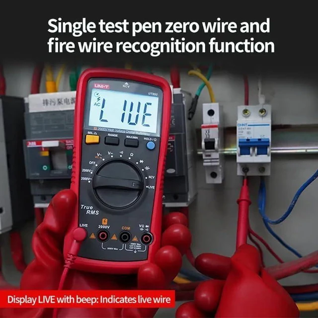 Alt view image 11 of 14 - Multimeter clamp Meter UT892 2000V High Voltage Digital Multimeter for Mine AC DC Voltmeter True RMS Capacitor Tester Frequency Meter(UT892)