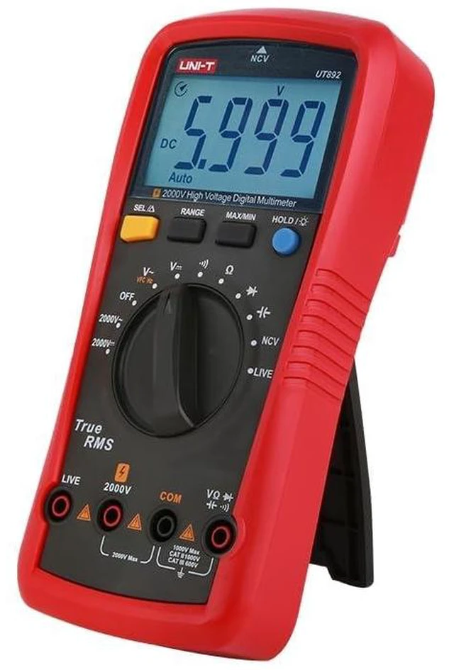 Alt view image 9 of 14 - Multimeter clamp Meter UT892 2000V High Voltage Digital Multimeter for Mine AC DC Voltmeter True RMS Capacitor Tester Frequency Meter(UT892)