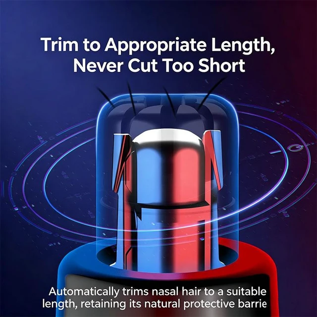 Alt view image 7 of 8 - SOEWIOU Portable Electric Nose Hair Trimmer for Men & Women, Painless Facial Hair Grooming Kit