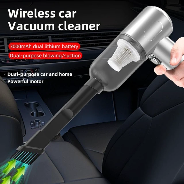 Alt view image 7 of 10 - SOEWIOU 3-in-1 Handheld Car Vacuum Cleaner, High Power Mini Cordless Vacuum, Rechargeable Blow & Suction Cleaner with LED Light for Car Interior Home Cleaning