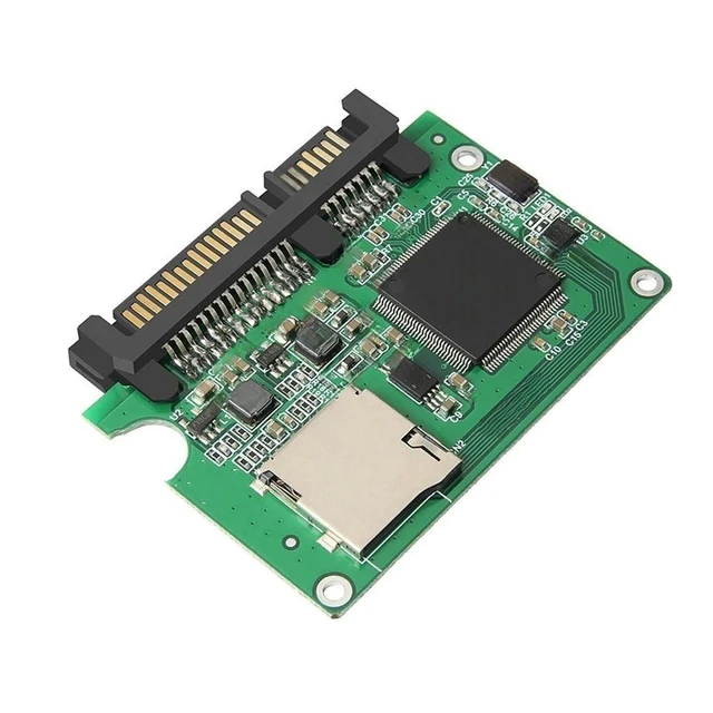 Alt view image 2 of 3 - SOEWIOU Micro SD TF Card To 22pin SATA Adapter Card 2.5" Hdd Enclosure TF Cards To 7+15 SATA Converter Expansion Mini Card