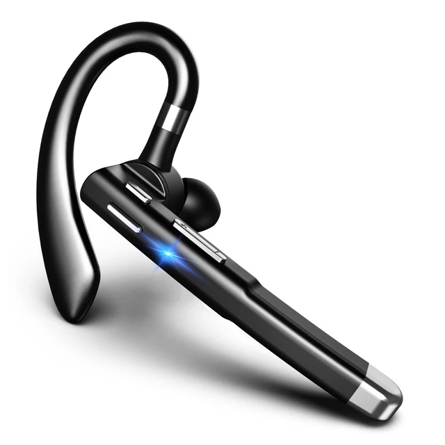 Alt view image 4 of 4 - SOEWIOU Wireless Bluetooth Earphones, Over-Ear Headset with Ultra Long Standby, LED Digital Display, Noise Cancelling, Waterproof for Business & Driving