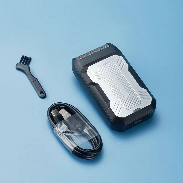 Alt view image 6 of 6 - SOEWIOU 2-in-1 Rechargeable Electric Shaver, Reciprocating Razor with Pop-up Sideburn Trimmer, Cordless Portable Beard Trimmer for Men