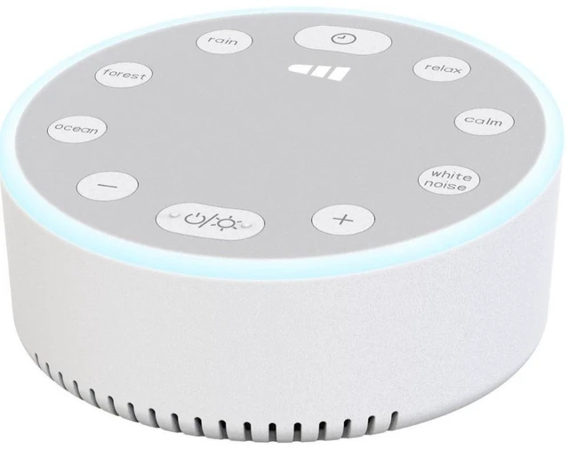 Alt view image 8 of 10 - SOEWIOU Custom Mold White Noise Sleep Machine, Soothing Sound Therapy Speaker with Breathing Light, Mood & Sleep Regulator