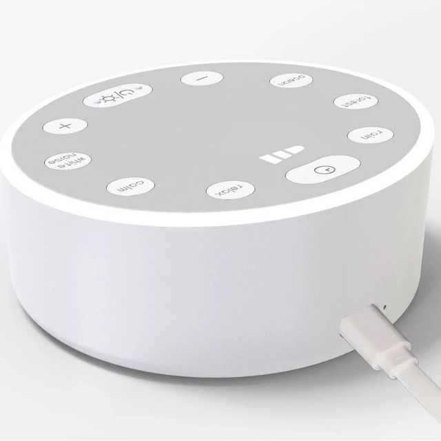 Alt view image 7 of 10 - SOEWIOU Custom Mold White Noise Sleep Machine, Soothing Sound Therapy Speaker with Breathing Light, Mood & Sleep Regulator