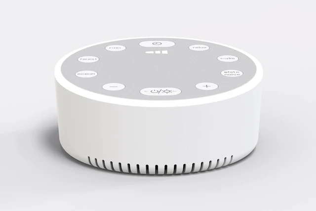 Alt view image 9 of 10 - SOEWIOU Custom Mold White Noise Sleep Machine, Soothing Sound Therapy Speaker with Breathing Light, Mood & Sleep Regulator