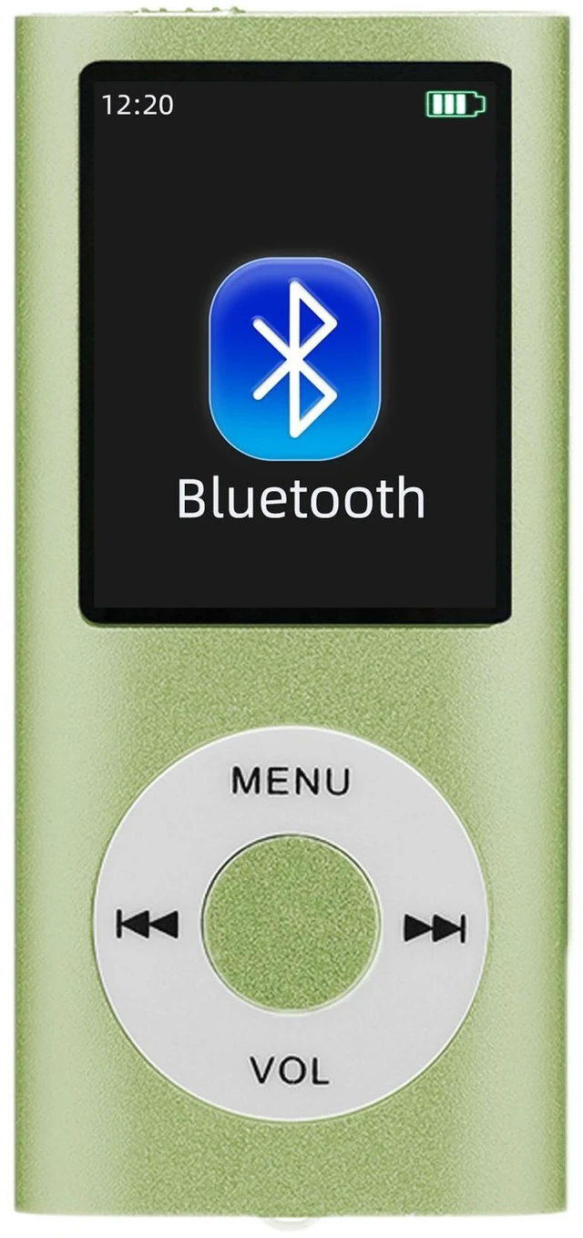 Alt view image 7 of 12 - SOEWIOU Bluetooth MP3 Player, Portable Card-Supported Walkman, Student MP4 with E-Book Reading, Green