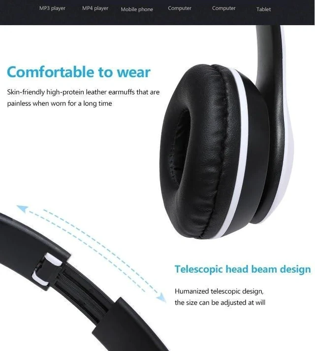 Alt view image 13 of 14 - SOEWIOU Hybrid Noise Cancelling Headphones, Wireless Bluetooth, Mic, Deep Bass, Soft Earpads, Fast Charging, Transparent Modes