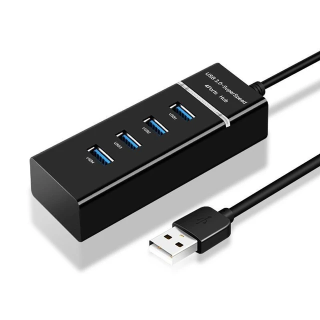 Alt view image 4 of 9 - SOEWIOU USB 3.0 4-Port High-Speed Hub, 1-to-4 Multi Splitter Expansion Dock for Laptop PC