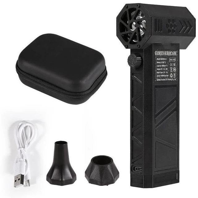 Alt view image 5 of 6 - 140000 RPM Brushless Turbo Fan, Dual Function Air Blower & Vacuum Strong Suction Portable Handheld Fan for Camping Outdoor