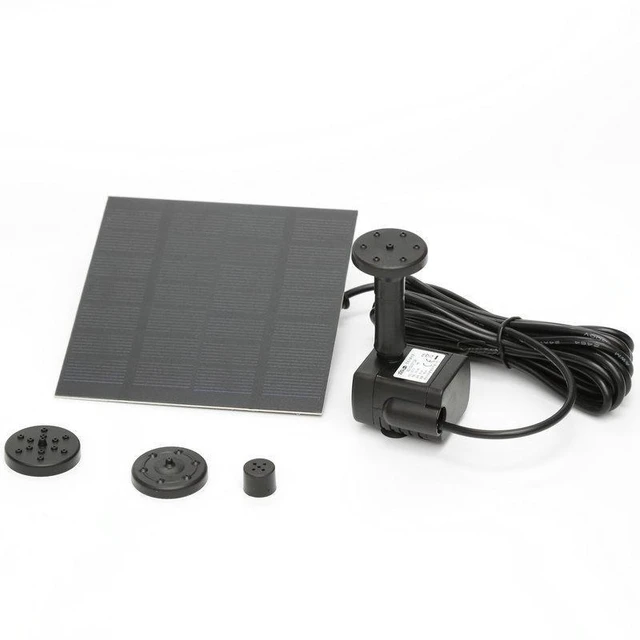 Alt view image 6 of 6 - SOEWIOU Mini Solar Powered DC Water Pump, Outdoor Fountain Pump for Pond, Pool, Fish Tank, Garden Water Feature Decoration
