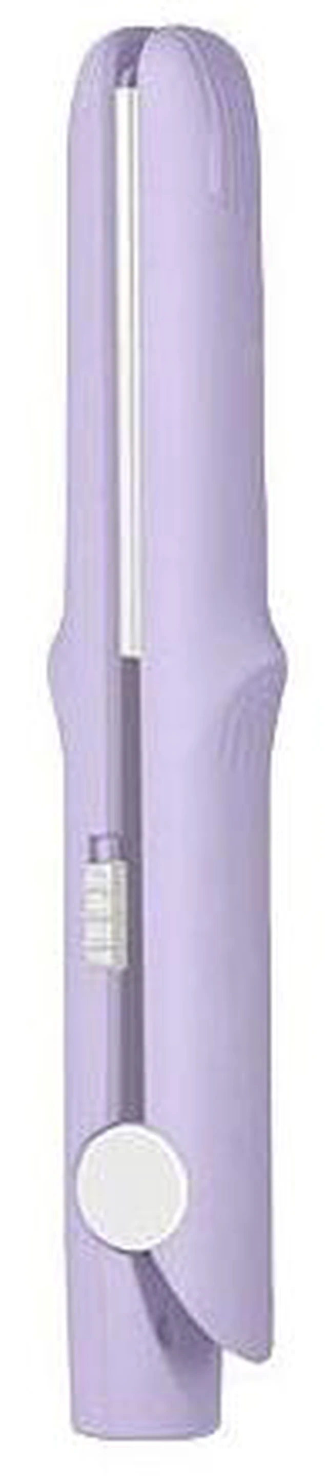 Main image of 2-in-1 Hair Curler and Straightener Mini Portable Ceramic Flat Iron Dual-Use Hair Styling Tool Bangs Styler with Anti-Scald Design for Dormitory Travel Taro Purple