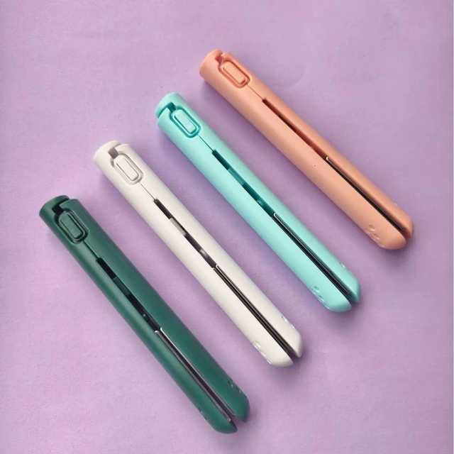 Alt view image 8 of 11 - SOEWIOU Wireless Rechargeable Hair Curler, 2-in-1 Straightener & Curler, Portable USB Hair Straightener for Outdoor Travel Green