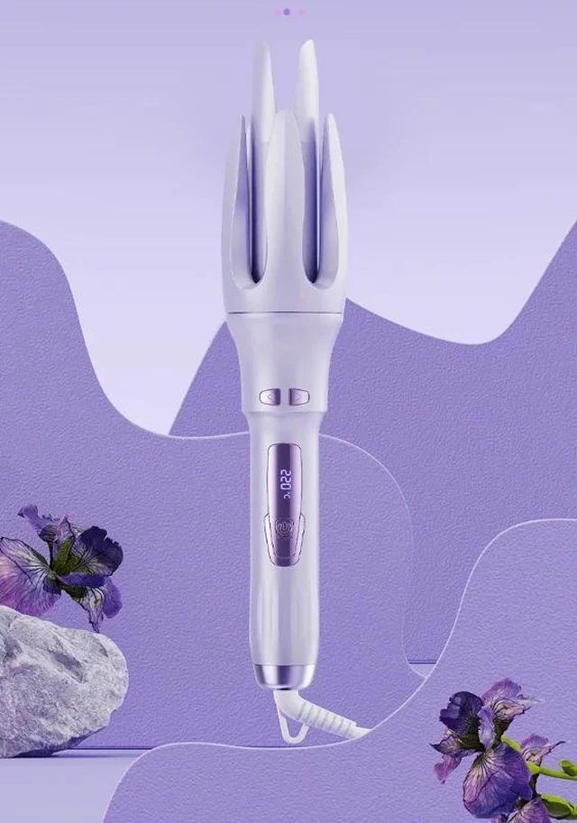 Alt view image 12 of 12 - SOEWIOU Curling Iron 274g,One-Press Automatic Curling Wand with LCD Display, 9 Temps 250-450°F, Ceramic Barrel 1.1 inch, 30s Fast Heat, Dual Voltage, Portable Salon Curler for Long/Short Hair,