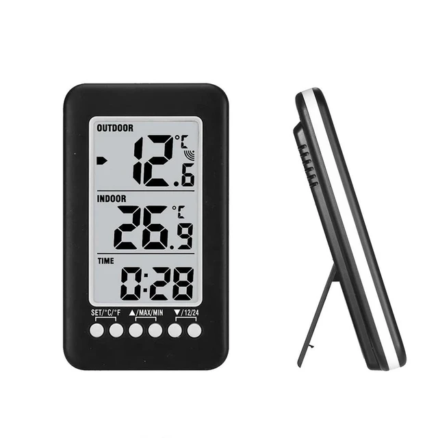 Alt view image 8 of 13 - SOEWIOU Indoor & Outdoor Wireless Thermometer, Home Refrigerator Freezer Thermometer with Max Min Memory
