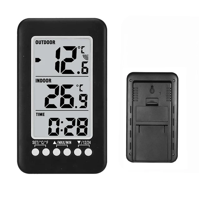 Alt view image 9 of 13 - SOEWIOU Indoor & Outdoor Wireless Thermometer, Home Refrigerator Freezer Thermometer with Max Min Memory