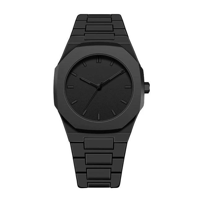 Alt view image 8 of 14 - SOEWIOU Unisex Quartz Wrist Watch, Fashion Analog Watch with Silicone Strap, Lightweight Plastic Casual Wristwatch for Men, Women & Teens, Black