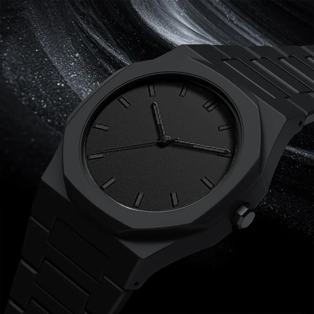 Alt view image 10 of 14 - SOEWIOU Unisex Quartz Wrist Watch, Fashion Analog Watch with Silicone Strap, Lightweight Plastic Casual Wristwatch for Men, Women & Teens, Black