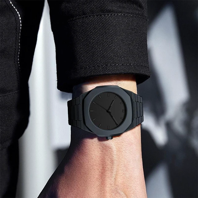 Alt view image 11 of 14 - SOEWIOU Unisex Quartz Wrist Watch, Fashion Analog Watch with Silicone Strap, Lightweight Plastic Casual Wristwatch for Men, Women & Teens, Black