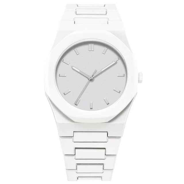 Alt view image 5 of 11 - SOEWIOU Unisex Quartz Wrist Watch, Fashion Analog Watch with Silicone Strap, Lightweight Plastic Casual Wristwatch for Men, Women & Teens, White