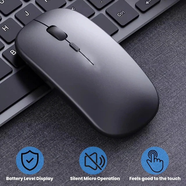 Alt view image 10 of 11 - Wireless Mous - Bluetooth Silent Mouse with Colorful Box Packaging, Slim Mice for Laptop/PC/Tablet, Pink