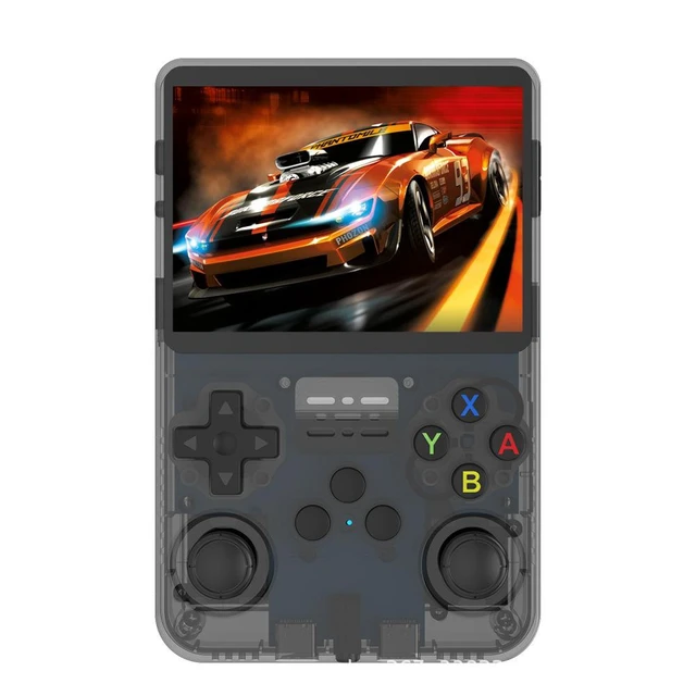 Alt view image 2 of 3 - SOEWIOU R36S Retro Handheld Game Console, Open Source Linux System, 3.5 Inch IPS Screen, 64GB, Black Transparent, Portable Video Game Player