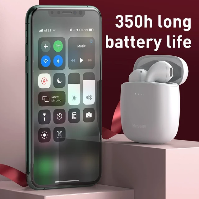 Alt view image 9 of 14 - SOEWIOU Wireless Charging-True Wireless Earphones W04 Pro Black