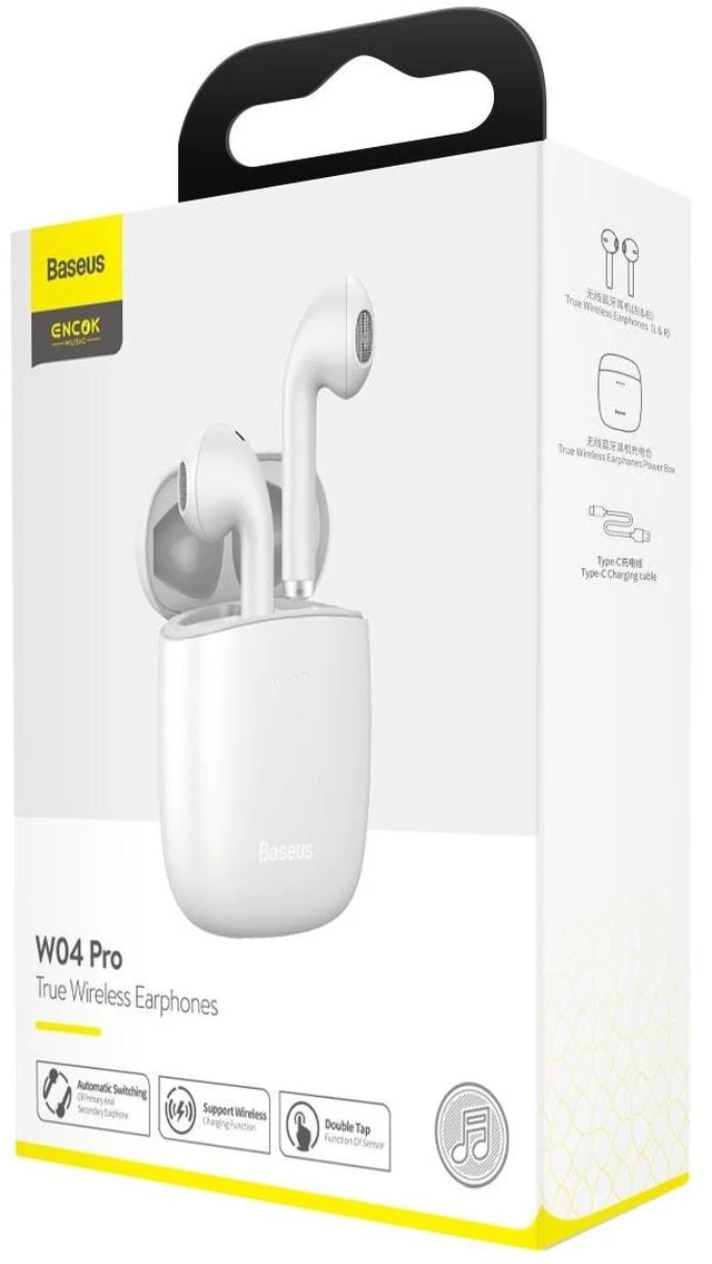Alt view image 14 of 14 - SOEWIOU Wireless Charging-True Wireless Earphones W04 Pro Black