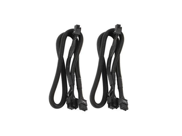 Alt view image 5 of 8 - 2Pack 8 PIN TO Dual 8 Pin 6 PIN PCIE VGA Power Supply Cable for EVGA Supernova G2 G3 G5 P2 T2 GS G+ 650 750 850 1000