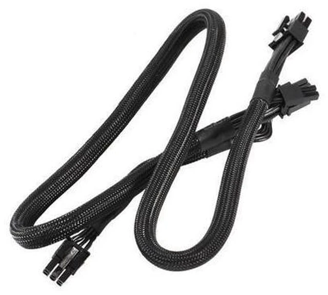 Alt view image 6 of 8 - 2Pack 8 PIN TO Dual 8 Pin 6 PIN PCIE VGA Power Supply Cable for EVGA Supernova G2 G3 G5 P2 T2 GS G+ 650 750 850 1000