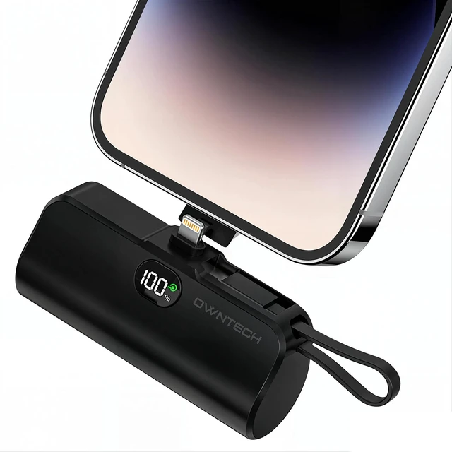 Alt view image 8 of 14 - SOEWIOU Portable Charger Power Bank for iPhone Android with LED Display 5000mAh Mini Fast Charger Battery Pack Compatible with iPhone 15/14/13/12