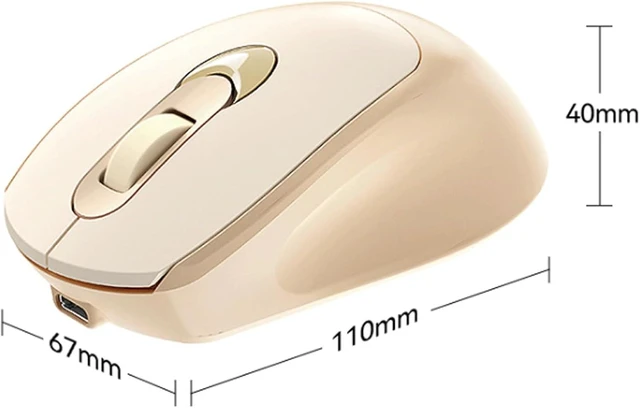 Alt view image 9 of 14 - SOEWIOU Wireless Mouse with 2.4G USB Single or Dual Mode Receiver 1600 DPI Portable Computer Mouse for Laptops PC Rechargeable