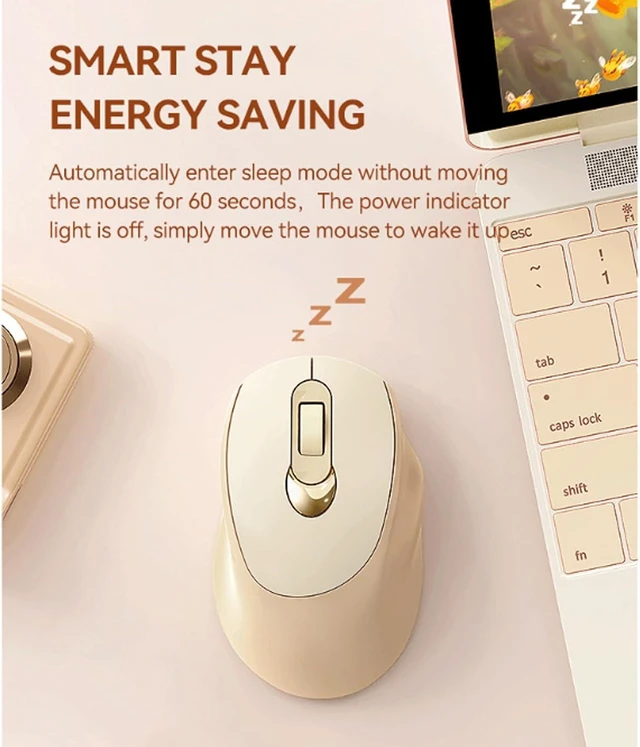 Alt view image 14 of 14 - SOEWIOU Wireless Mouse with 2.4G USB Single or Dual Mode Receiver 1600 DPI Portable Computer Mouse for Laptops PC Rechargeable