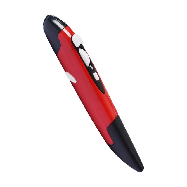 Alt view image 10 of 10 - SOEWIOU Red 2.4G Wireless Pen Mouse, Creative Vertical Pen-Shaped Mouse, Ergonomic Handwriting Stylus Mouse, Portable Office Gift for PC Laptop