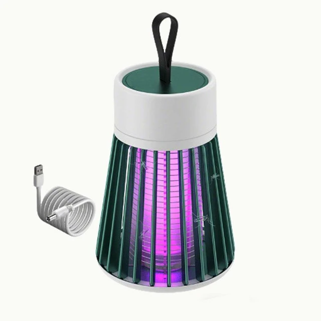 Alt view image 12 of 13 - SOEWIOU Green USB Rechargeable Mosquito Killer Lamp, Portable Electric Mosquito Trap, Indoor Outdoor Mosquito Repellent for Home Dormitory Camping