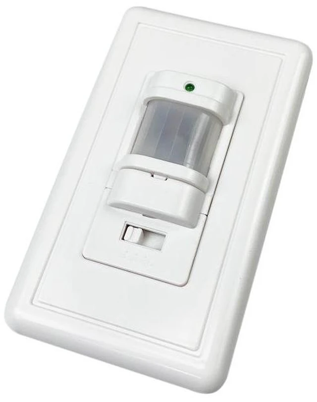 Alt view image 4 of 9 - SOEWIOU 110V-220V Wall-Mounted PIR Motion Sensor Switch, Infrared Motion Activated Light Switch with Adjustable Settings for Stairs & Corridors