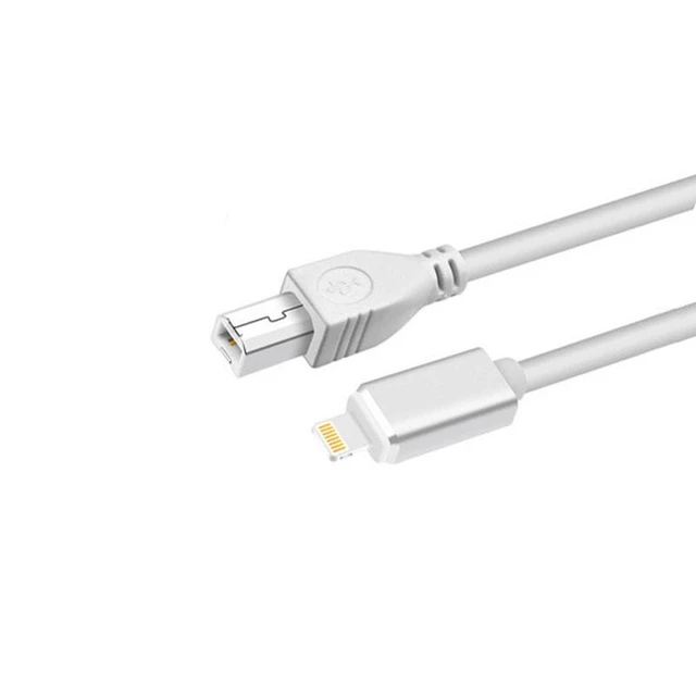 Alt view image 4 of 6 - SOEWIOU OTG Adapter Cable for iPhone iPad, 40in, for Electronic Piano MIDI Keyboard Musical Instrument
