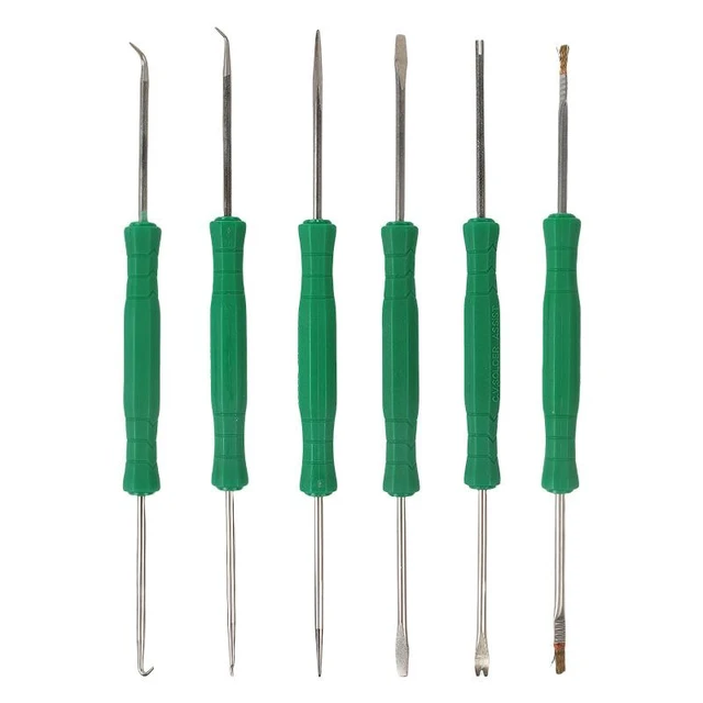Alt view image 5 of 8 - SOEWIOU 6Pcs Soldering Auxiliary Tool Kit, PCB Desoldering Cleaning Accessories, Professional Circuit Board Welding Repair Helper Tool Set for Electronics Maintenance