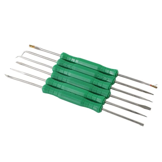 Alt view image 7 of 8 - SOEWIOU 6Pcs Soldering Auxiliary Tool Kit, PCB Desoldering Cleaning Accessories, Professional Circuit Board Welding Repair Helper Tool Set for Electronics Maintenance