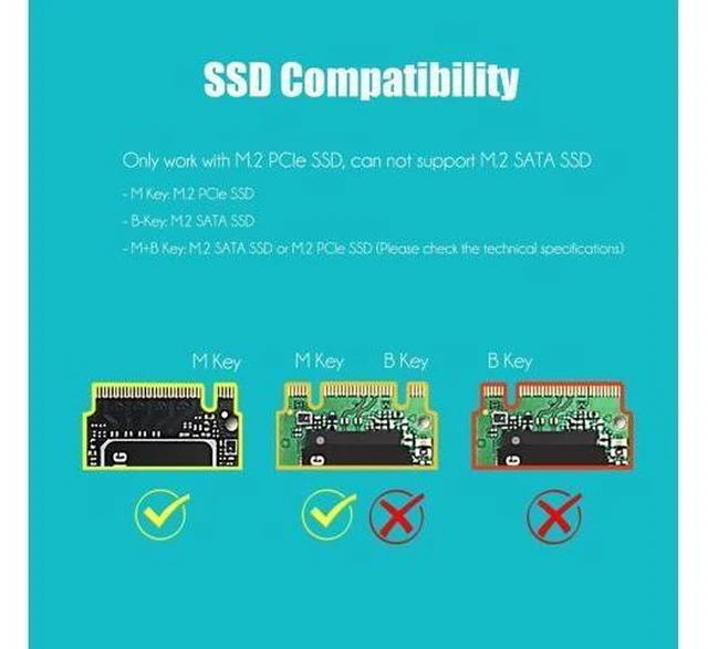 Alt view image 11 of 14 - PA09-X1 M.2 NVMe to PCIe X1 Adapter for 2230/2242/2260/2280 M.2 NVMe SSD, PCIE X1 Installation